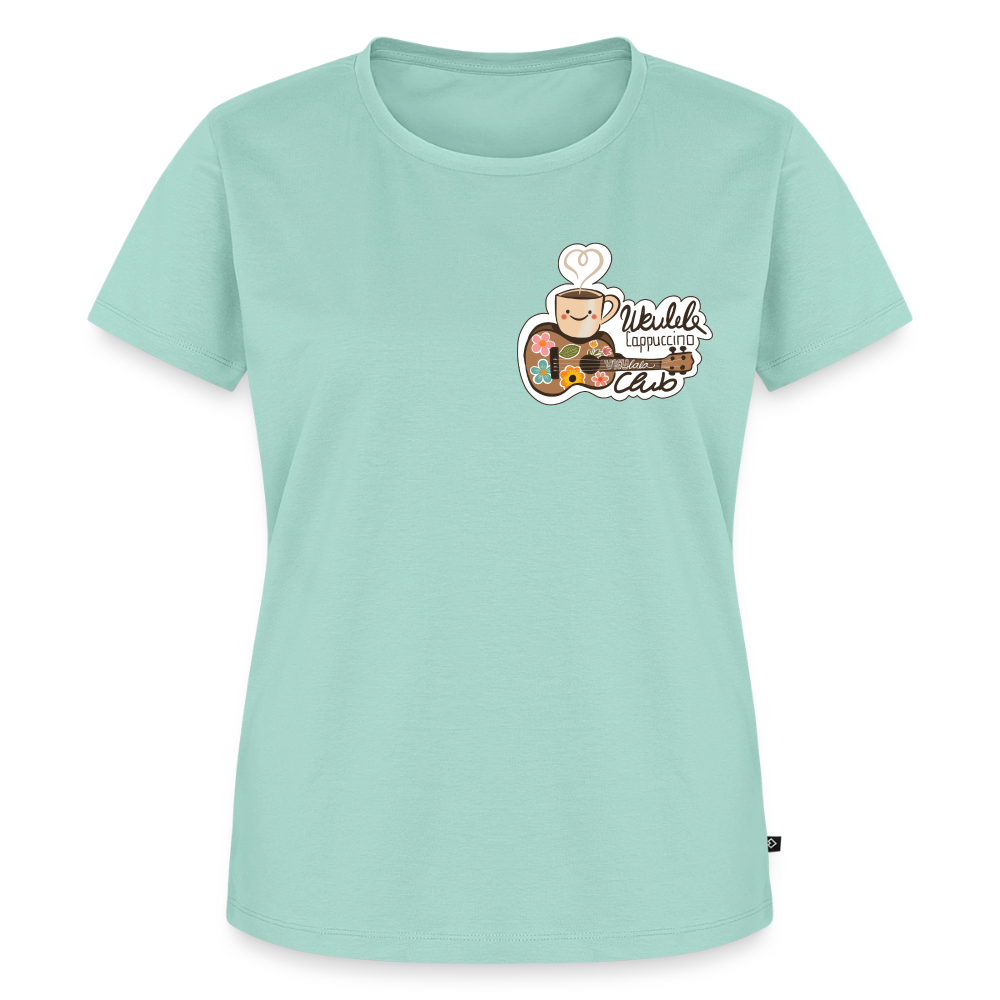Damen Premium T-Shirt - „Ukulele Cappuccino Club" - Mint 