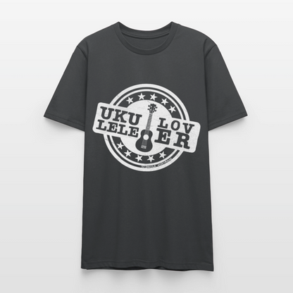 Unisex Ukulele-T-Shirt - "Let your music take flight" - Anthrazit
