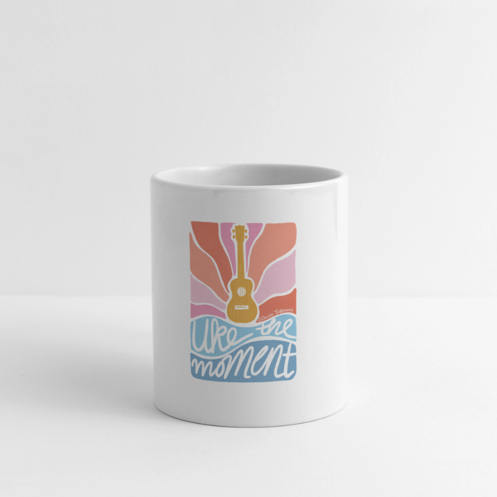 Ukulele-Tasse - "Uke the moment" - Weiß