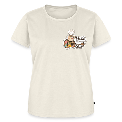 Damen Premium T-Shirt - „Ukulele Cappuccino Club" - Naturweiß