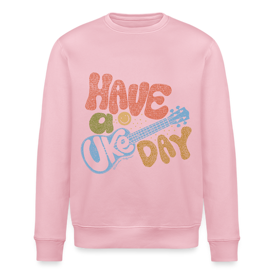 Ukulele-Sweatshirt - "Have a Uke day" - Hellrosa