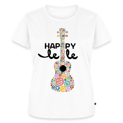 Damen Premium T-Shirt - "HAPPY-lele" - Weiß