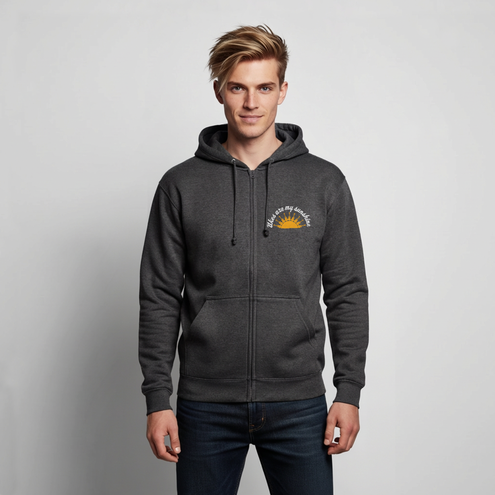 Unisex Kapuzenjacke "Ukes are my sunshine" - blue edition - Anthrazit