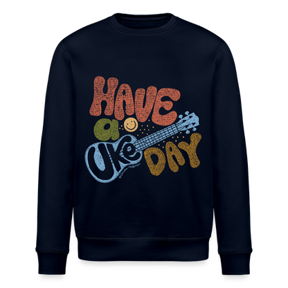 Ukulele-Sweatshirt - "Have a Uke day" - Navy