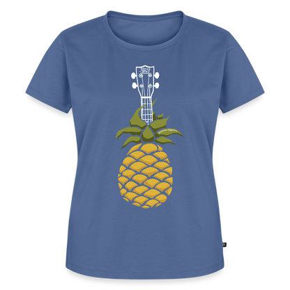 Damen Premium T-Shirt - "Pineapple Jam" - Taubenblau