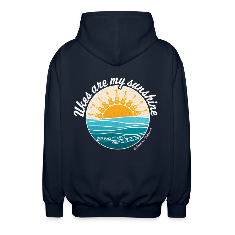 Unisex Kapuzenjacke "Ukes are my sunshine" - blue edition - Navy