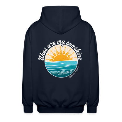 Unisex Kapuzenjacke "Ukes are my sunshine" - blue edition - Navy