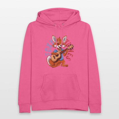 Frauen Hoodie - "Foxy Tunes" - Pink