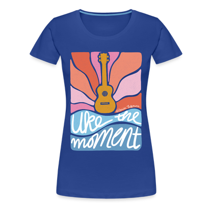 Damen Premium T-Shirt - "Uke the moment" - Königsblau
