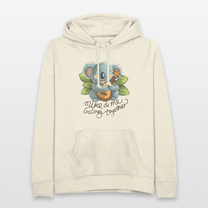 Frauen Hoodie - "Uke and me belong together" - Vanille-Milchshake