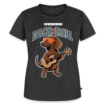 Damen Premium T-Shirt - „Dack’n’Roll“" - Anthrazit meliert