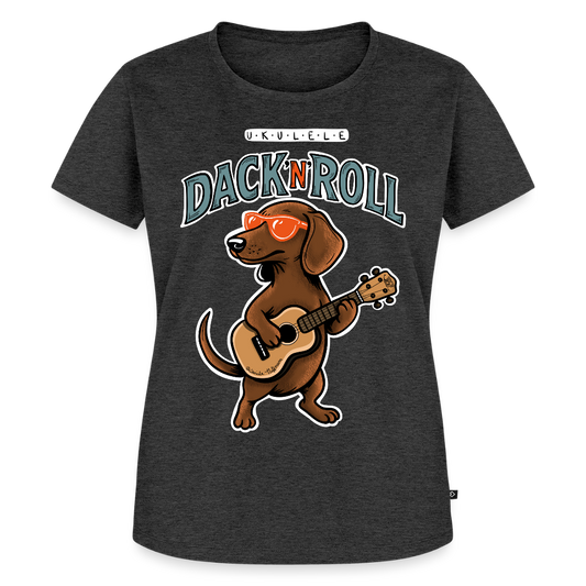 Damen Premium T-Shirt - „Dack’n’Roll“" - Anthrazit meliert