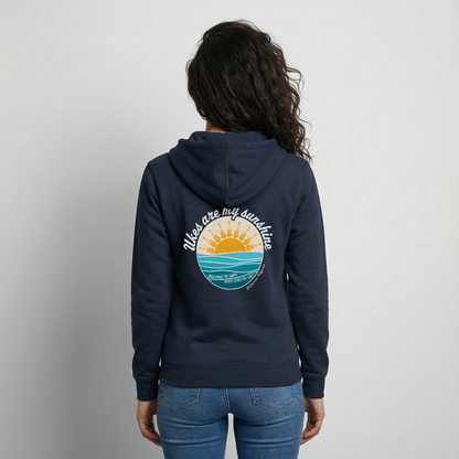 Unisex Kapuzenjacke "Ukes are my sunshine" - blue edition - Navy