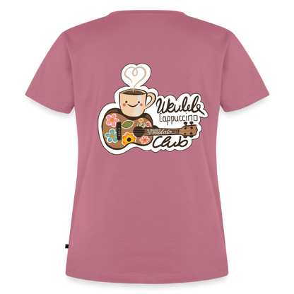 Damen Premium T-Shirt - „Ukulele Cappuccino Club" - Mauve