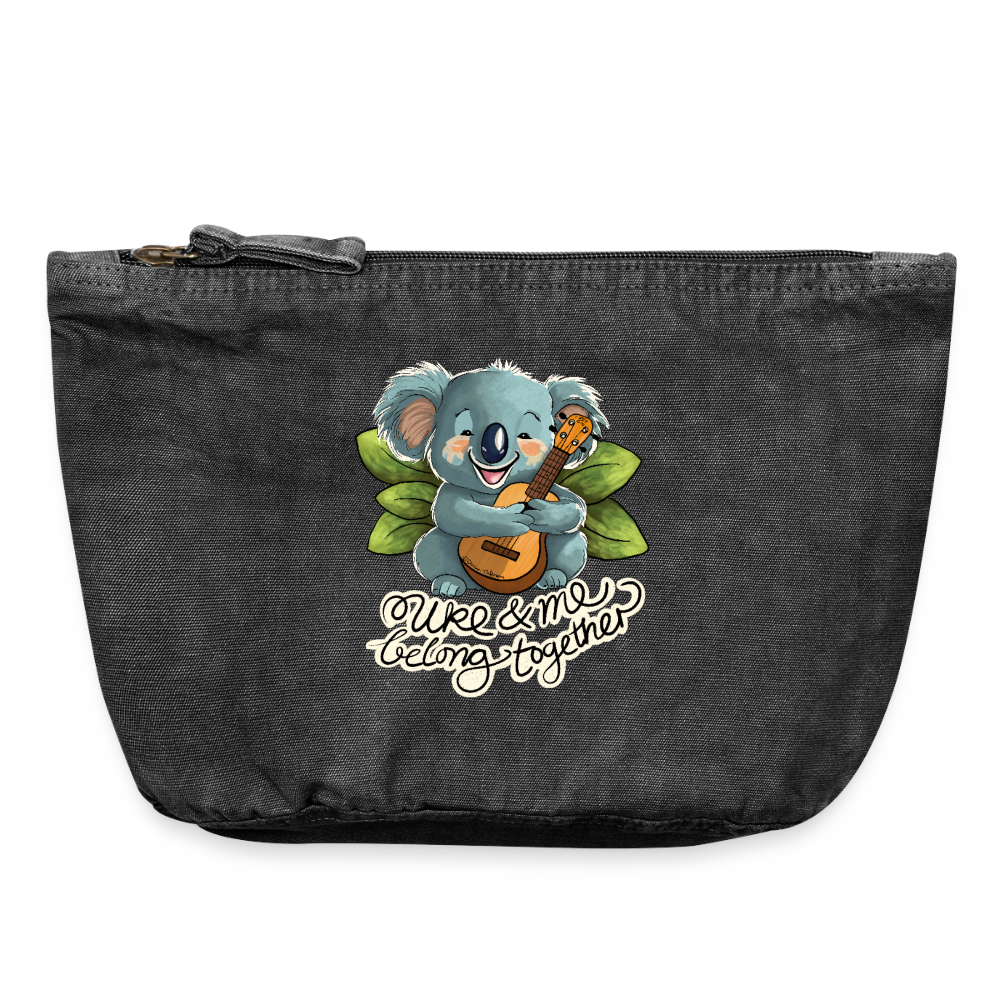 VINTAGE Täschchen "Uke & me belong together" - Vintage Schwarz