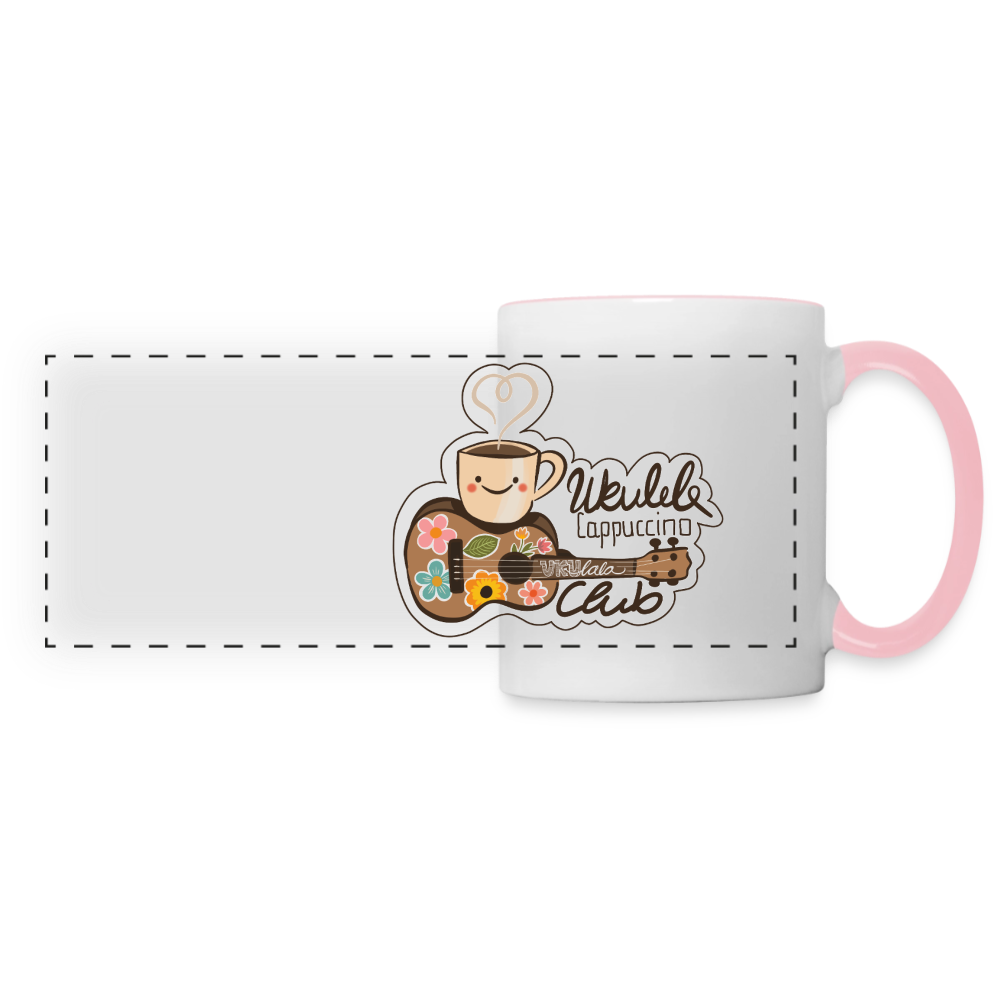 Tasse "Ukulele Cappuccino Club" - Weiß/Pink