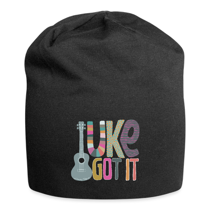 Jersey-Beanie - "Uke got it" - Schwarz