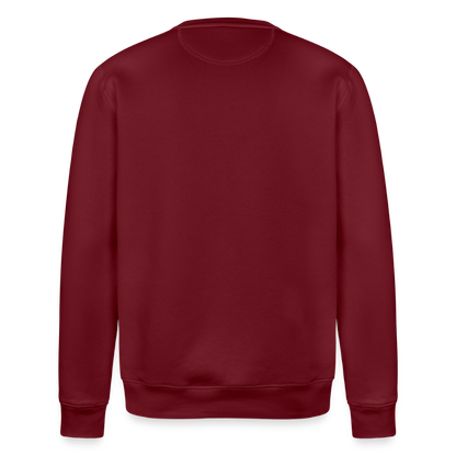 Ukulele-Sweatshirt - "LOVE, PEACE & UKULELE" - Burgunderrot
