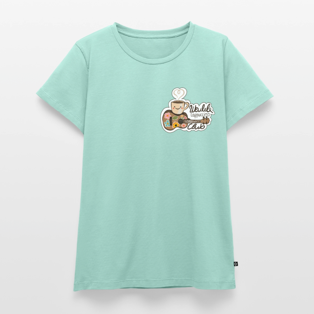 Damen Premium T-Shirt - „Ukulele Cappuccino Club" - Mint 