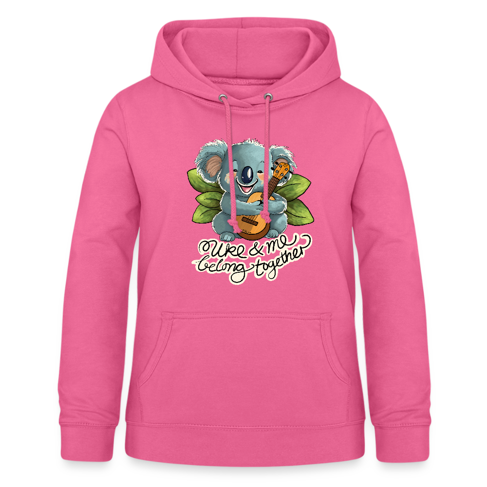Frauen Hoodie - "Uke and me belong together" - Pink
