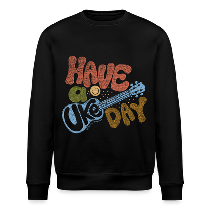Ukulele-Sweatshirt - "Have a Uke day" - Schwarz