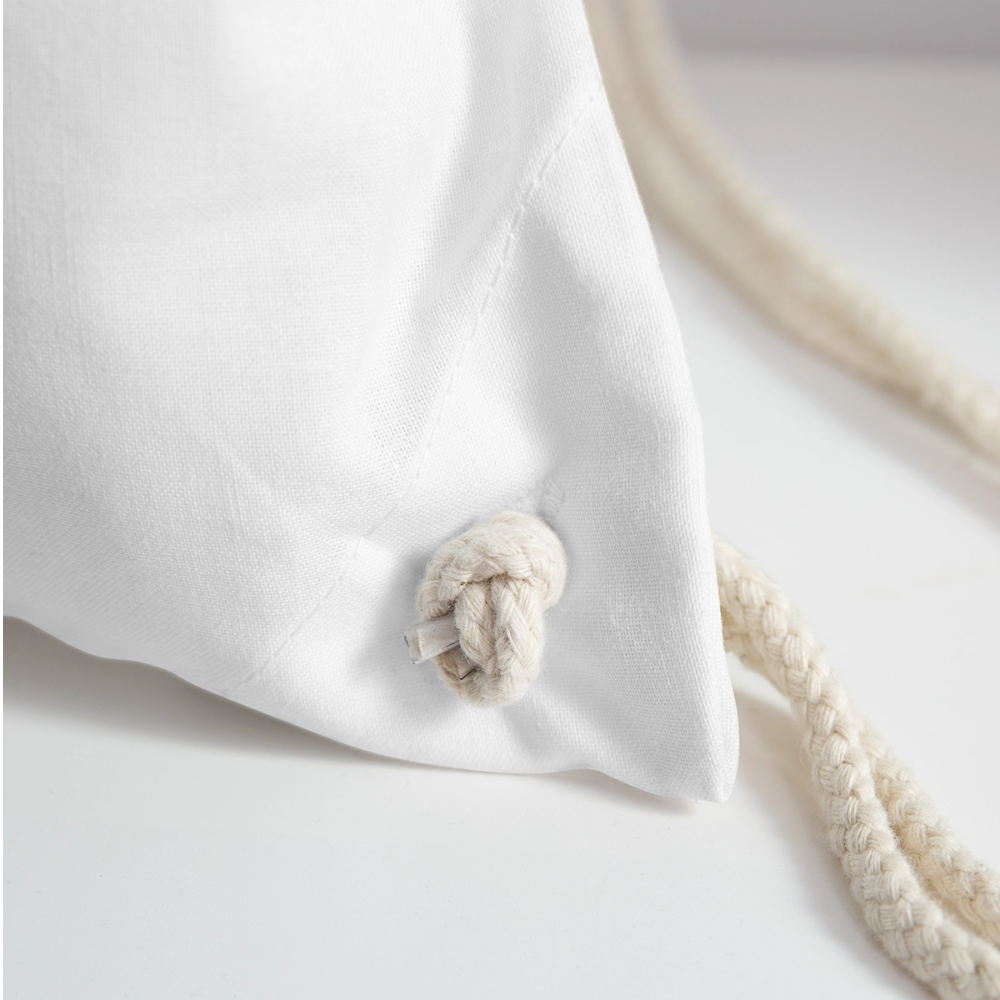 Ukulele Turnbeutel - "Uke and me belong together" - Weiß