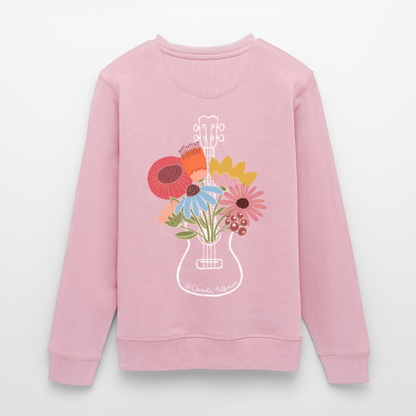 Ukulele-Sweatshirt - "Flower Power" - Hellrosa