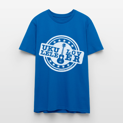 Unisex Ukulele-T-Shirt - "Let your music take flight" - Pfauenblau