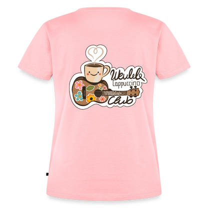 Damen Premium T-Shirt - „Ukulele Cappuccino Club" - Rosa
