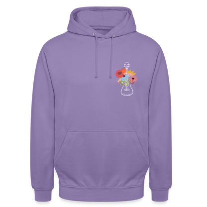 Ukulele Unisex Hoodie - "Flower Power" - Lavendel