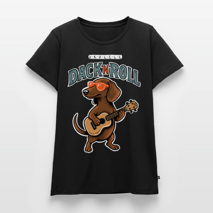 Damen Premium T-Shirt - „Dack’n’Roll“" - Schwarz