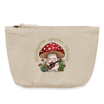 VINTAGE Täschchen „Glückspilze spielen Ukulele" - Vintage Sand 