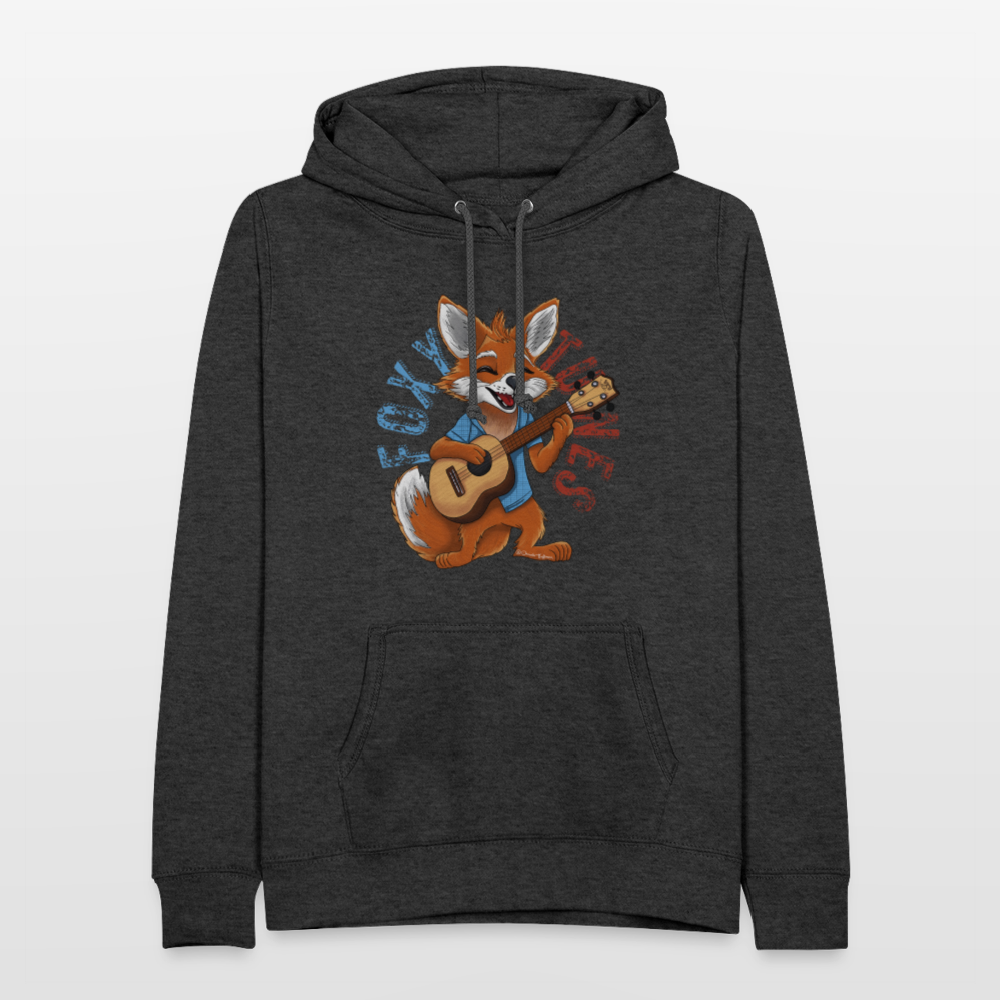 Frauen Hoodie - "Foxy Tunes" - Anthrazit