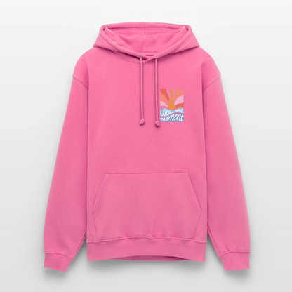 Ukulele Unisex Hoodie - "Uke the moment" - Pink