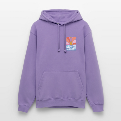 Ukulele Unisex Hoodie - "Uke the moment" - Lavendel