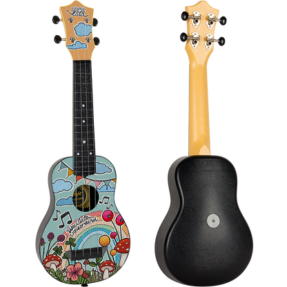 "UKUlala Wonderland" Travel Sopran Ukulele