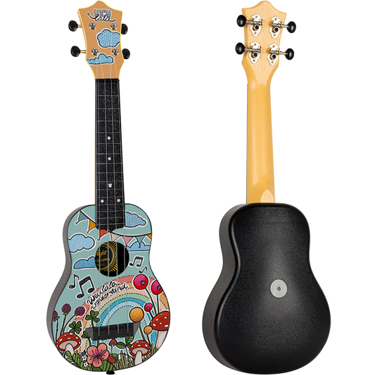 "UKUlala Wonderland" Travel Sopran Ukulele