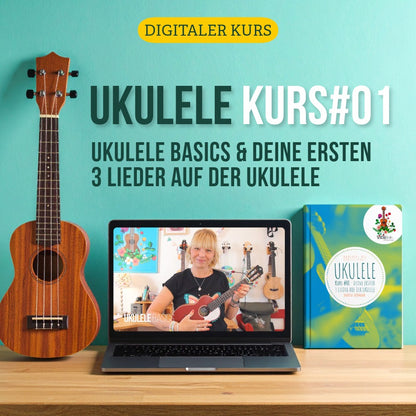 COURSE#01: Ukulele Basics & Your First 3 Songs on Ukulele (PDF+VIDEO)