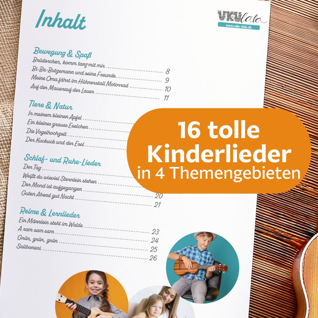Kinderliederkurs – 16 Kinderlieder für Spielen, Lachen und Einschlafen