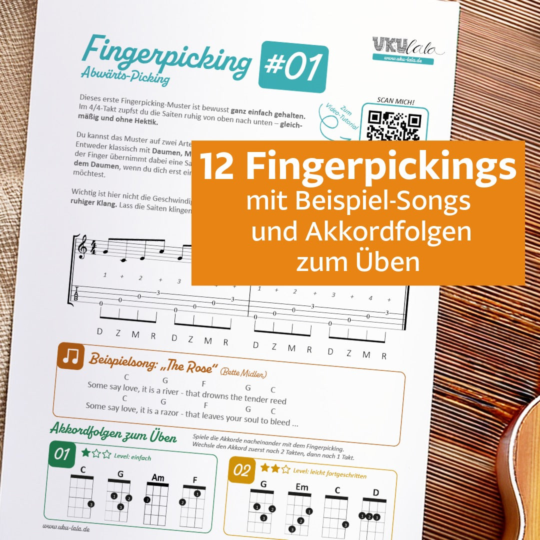 Fingerpicking für Ukulele - die besten Zupfmuster für deinen Einstieg