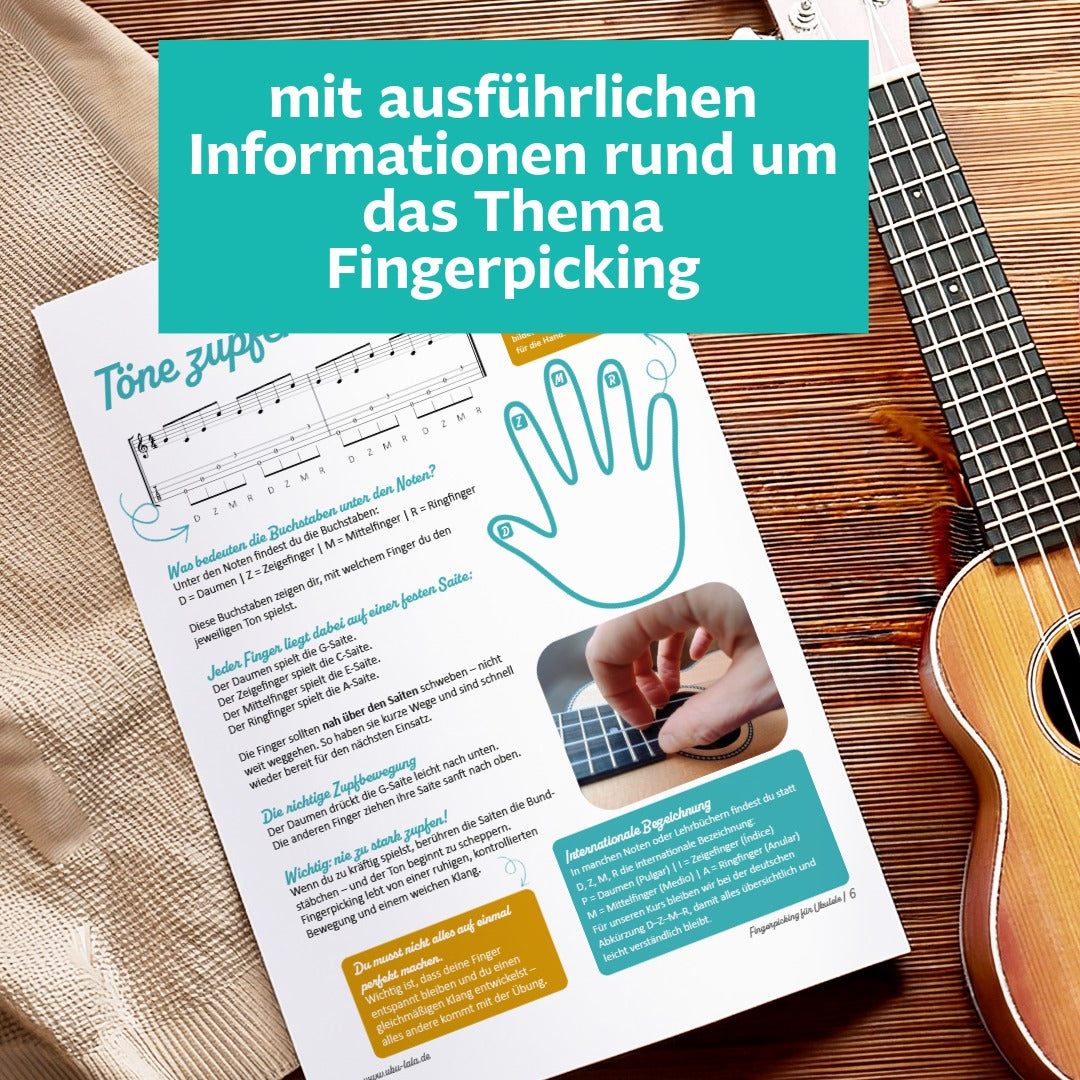 Fingerpicking für Ukulele - die besten Zupfmuster für deinen Einstieg