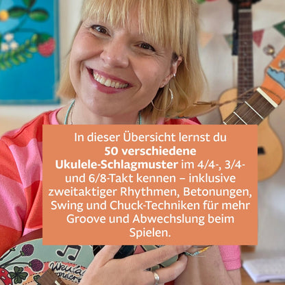 50 Schlagmuster für Ukulele - für mehr Groove und Abwechslung