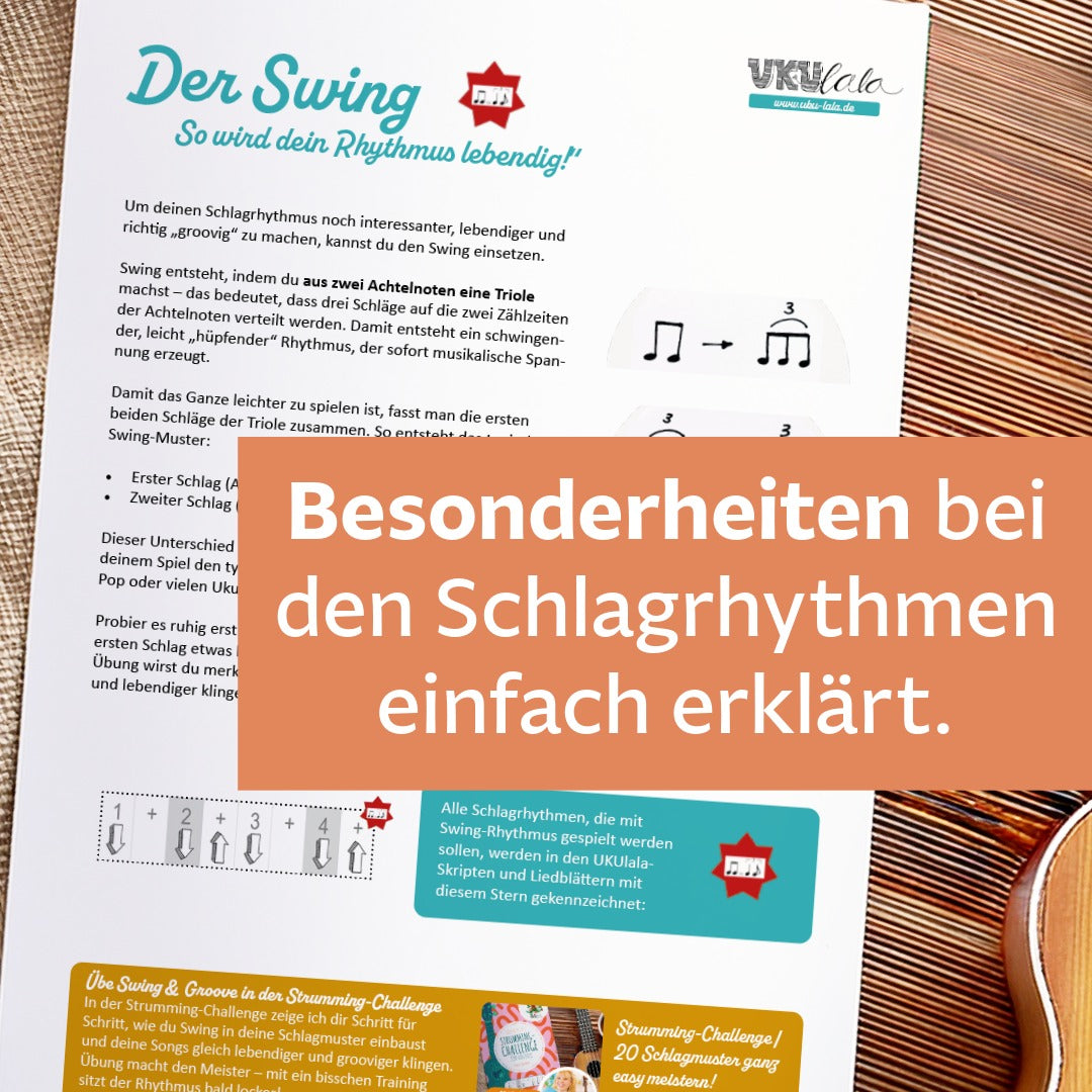 50 Schlagmuster für Ukulele - für mehr Groove und Abwechslung