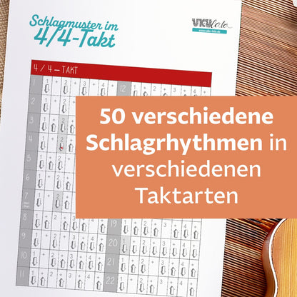 50 Schlagmuster für Ukulele - für mehr Groove und Abwechslung