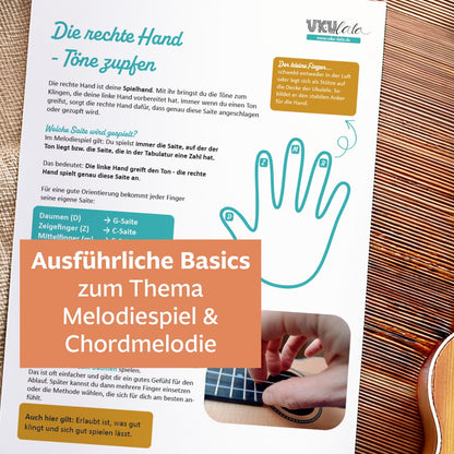 Ukulele Melodie & Chordmelodie - dein Einstieg in die Melodiewelt