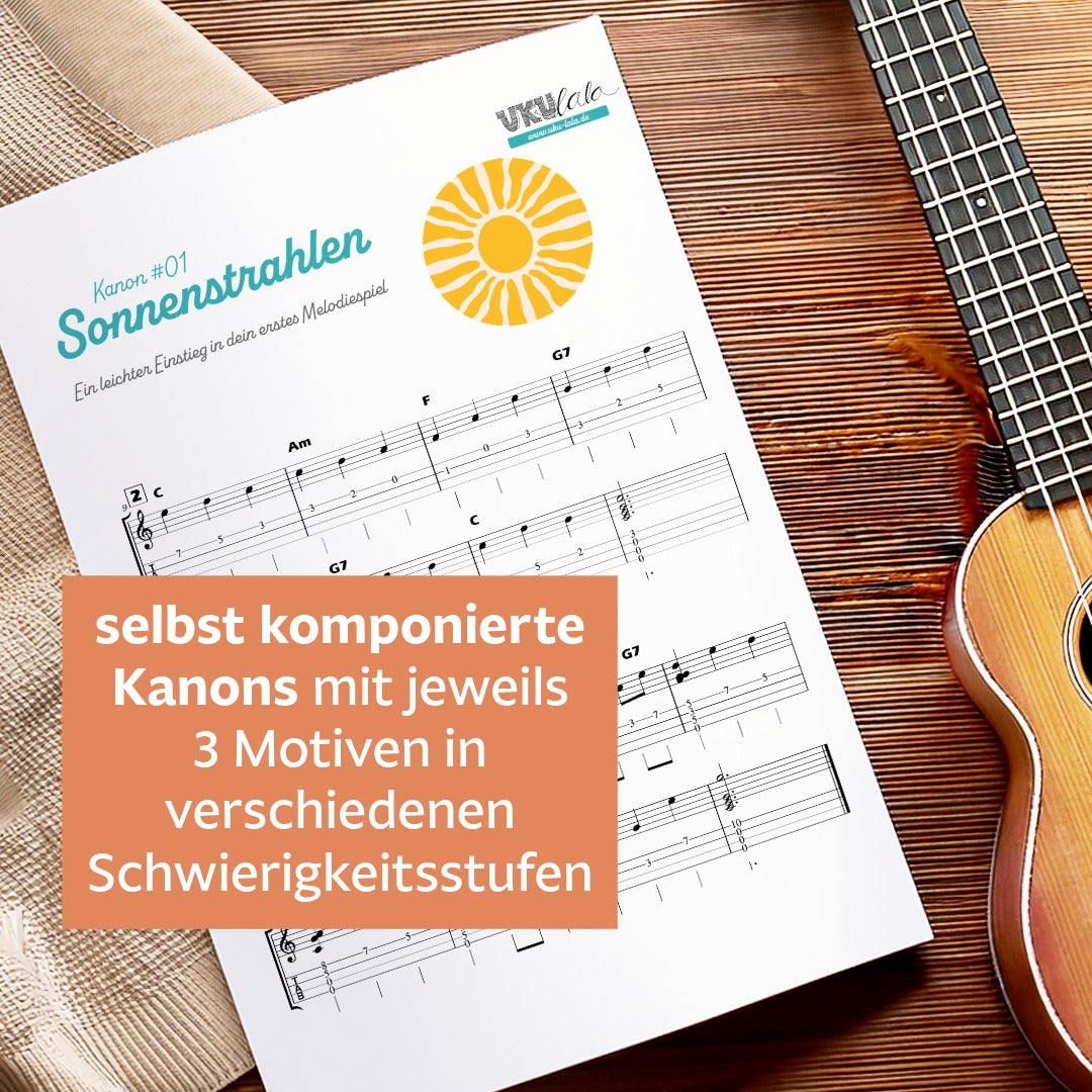 Ukulele Melodie & Chordmelodie - dein Einstieg in die Melodiewelt