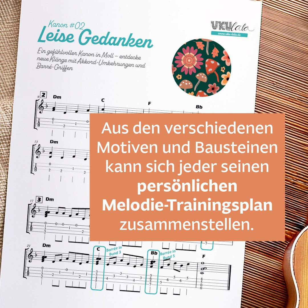 Ukulele Melodie & Chordmelodie - dein Einstieg in die Melodiewelt