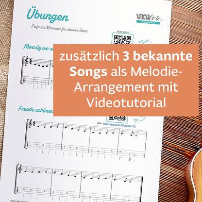 Ukulele Melodie & Chordmelodie - dein Einstieg in die Melodiewelt