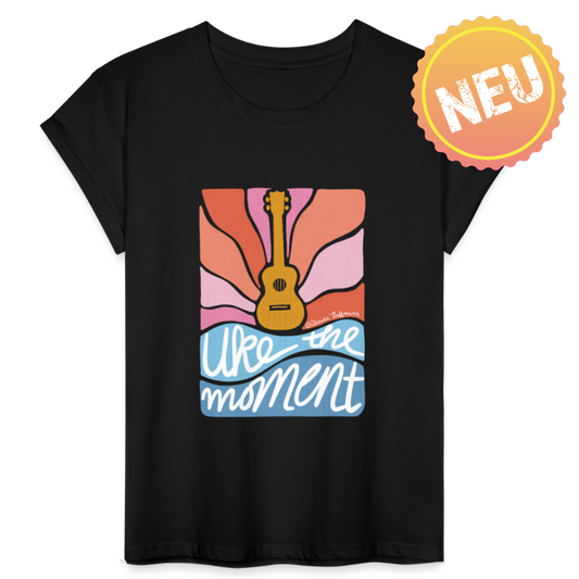 Ukulele Damen T-Shirt - "Uke the moment"