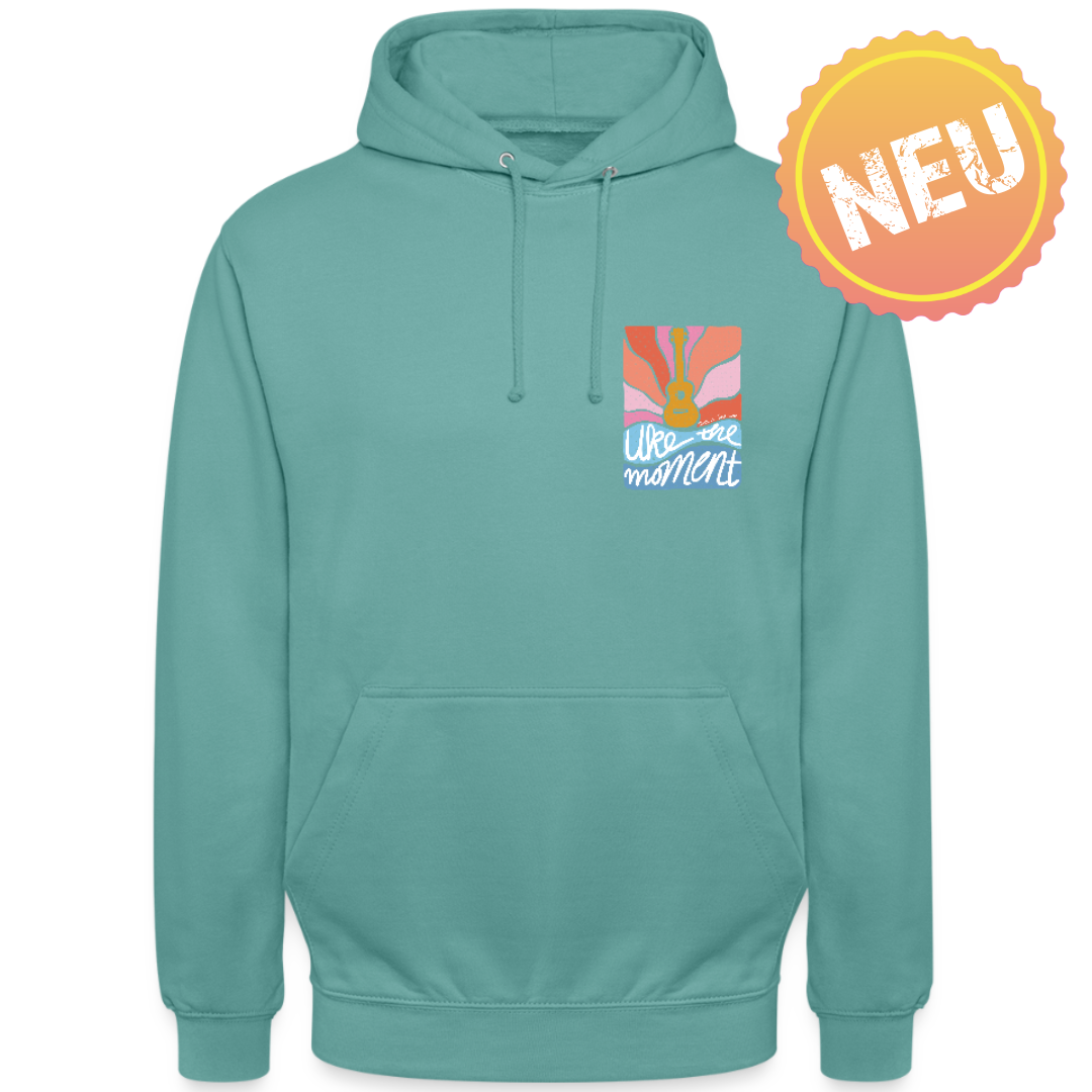 Ukulele Unisex Hoodie - "Uke the moment"